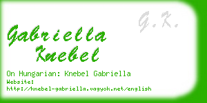 gabriella knebel business card